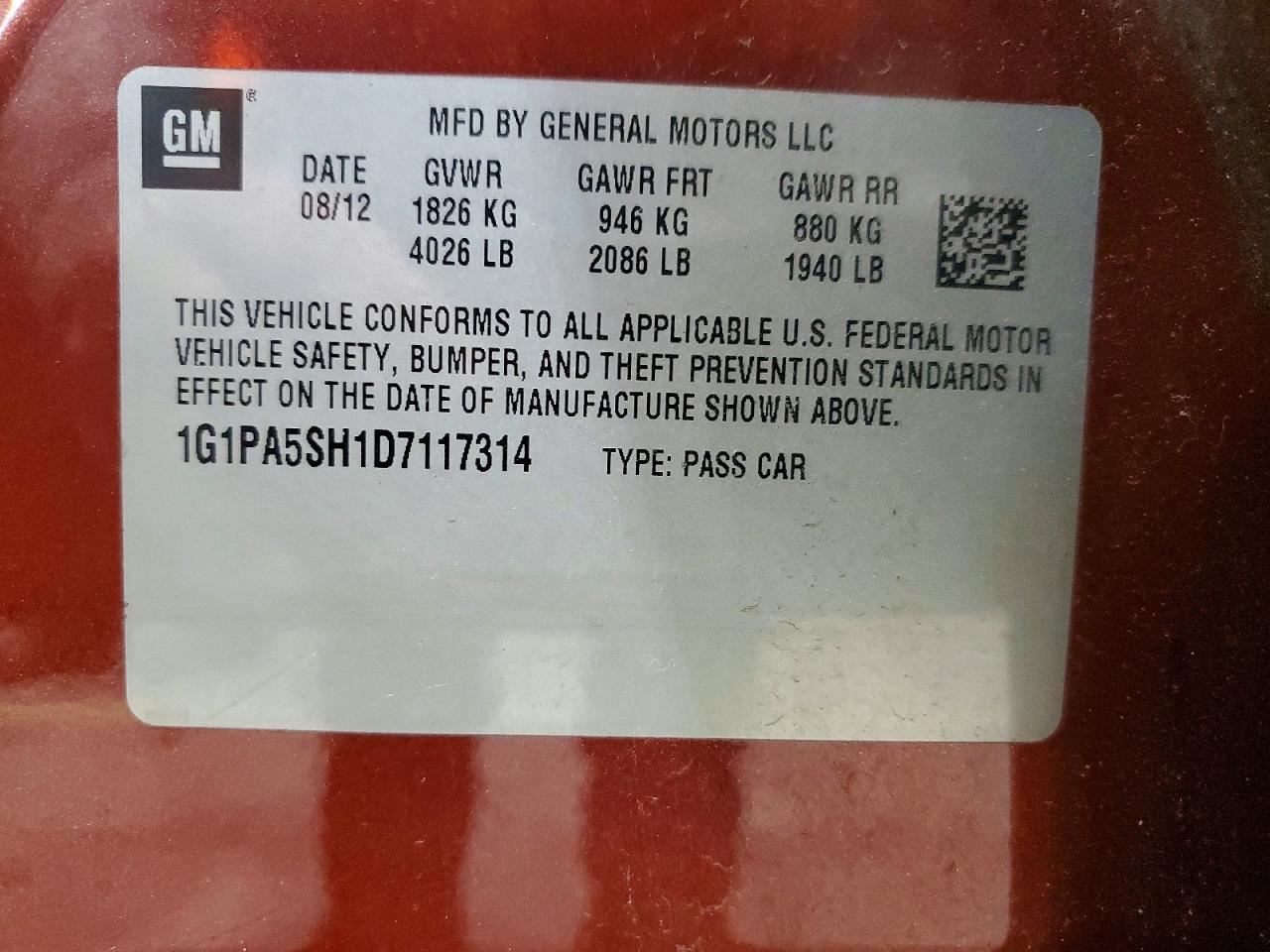 2013 CHEVROLET CRUZE LS photo 12