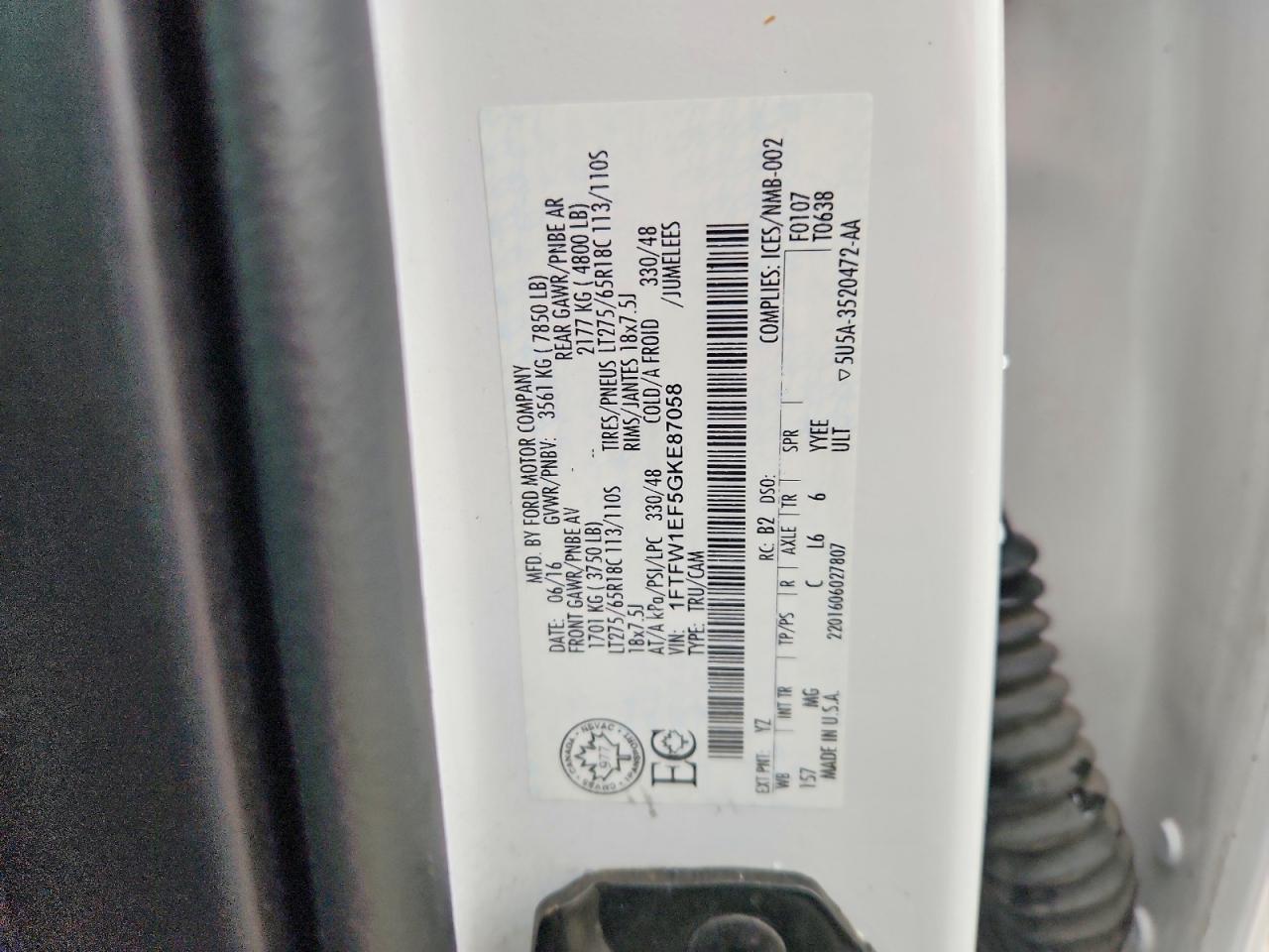 2016 FORD F150 SUPERCREW photo 23