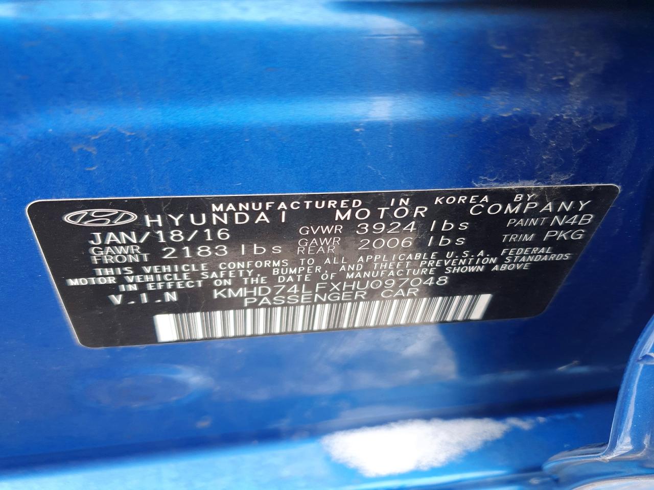 2017 HYUNDAI ELANTRA SE photo 34