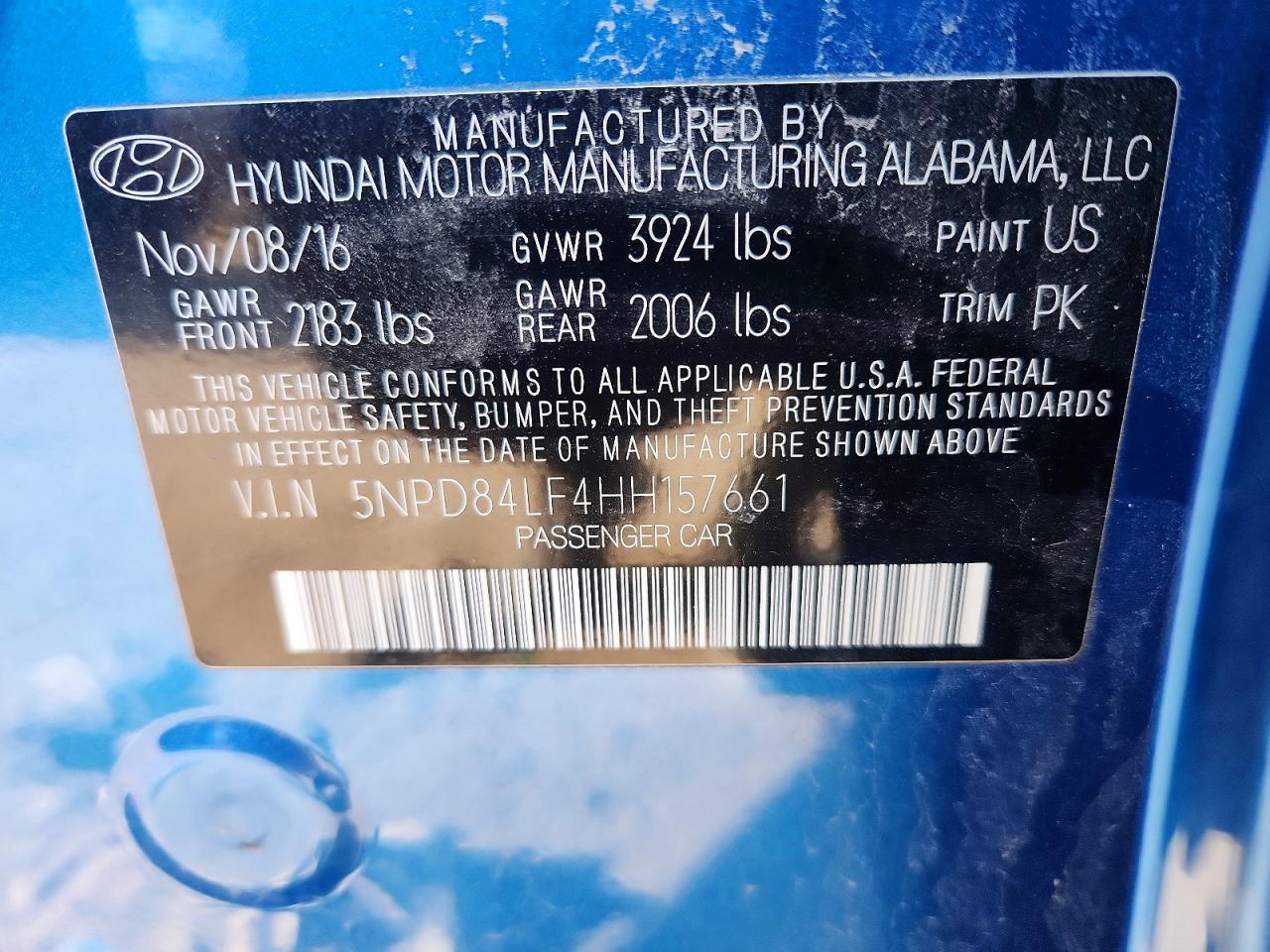 2017 HYUNDAI ELANTRA SE photo 25