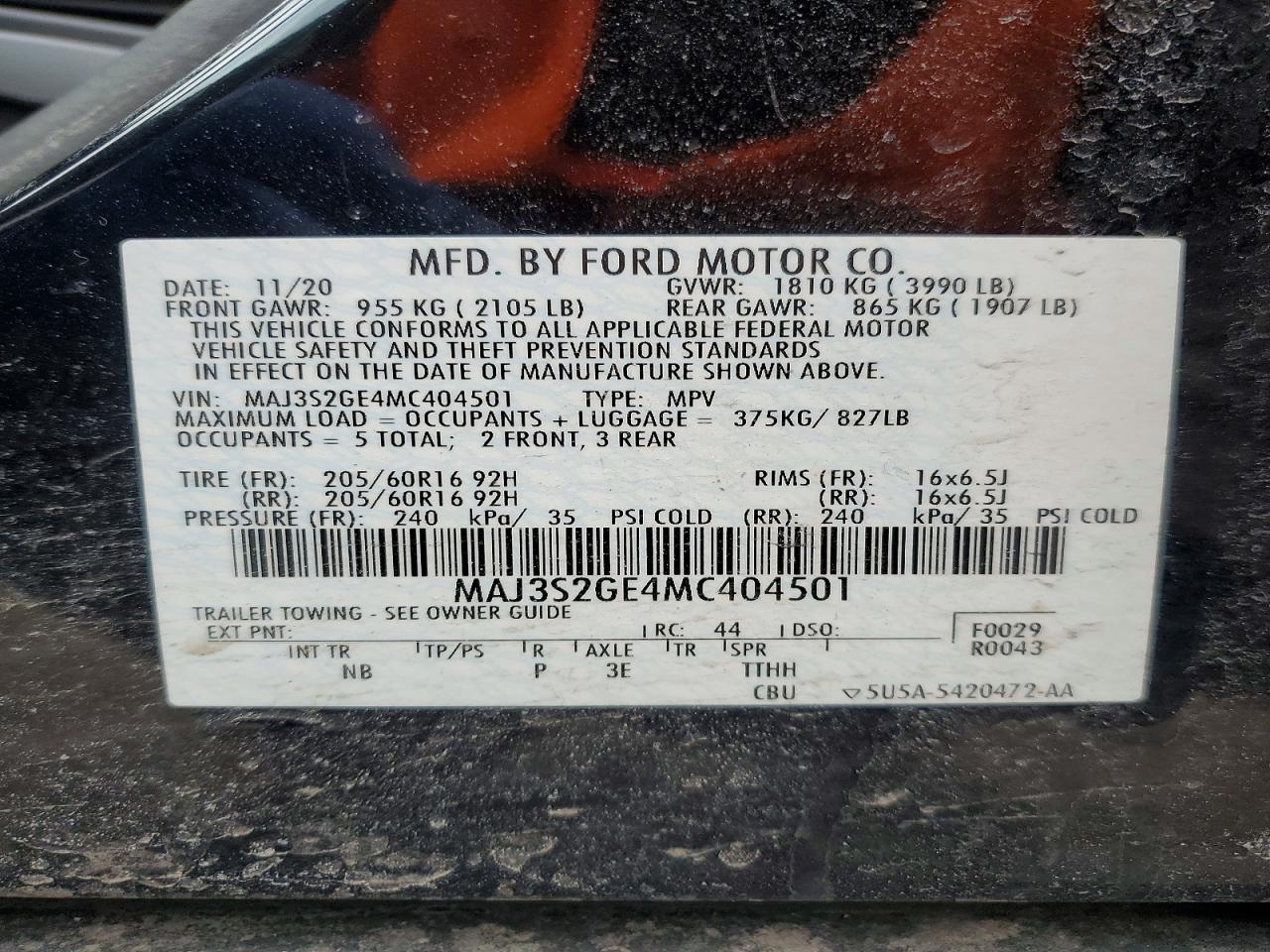 2021 FORD ECOSPORT SE photo 13