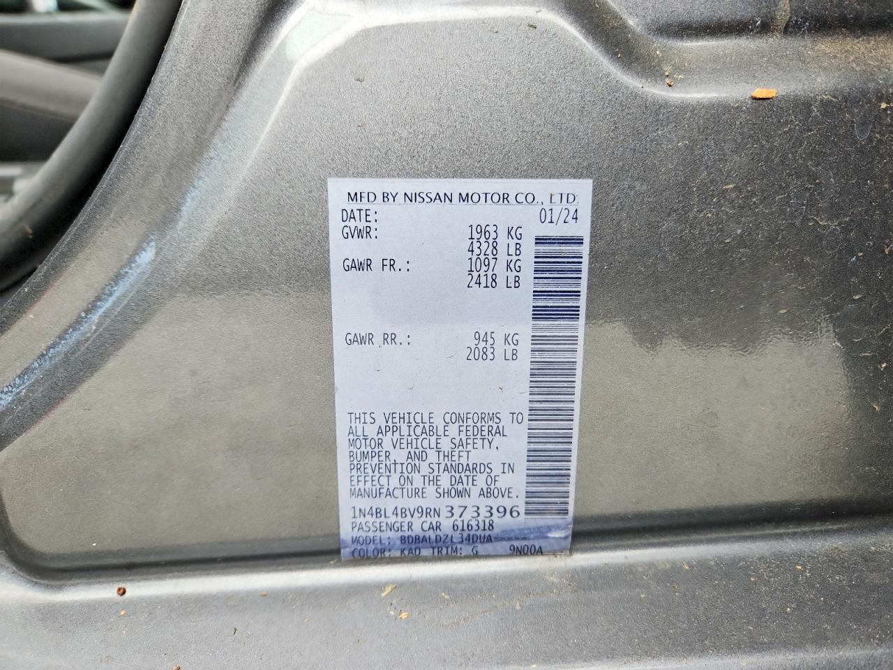 2024 NISSAN ALTIMA S photo 34