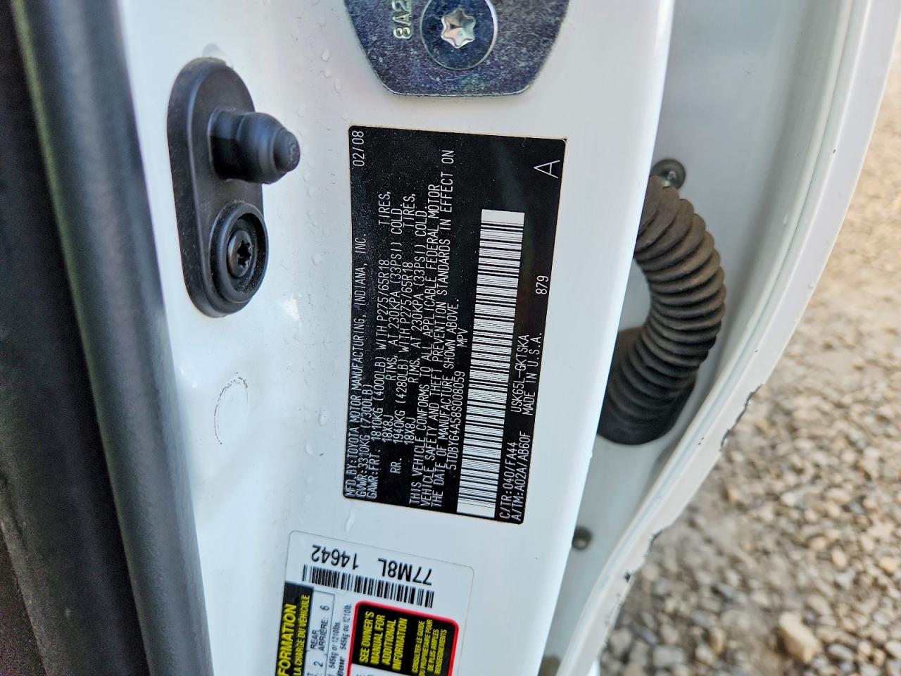 2008 TOYOTA SEQUOIA SR5 photo 13