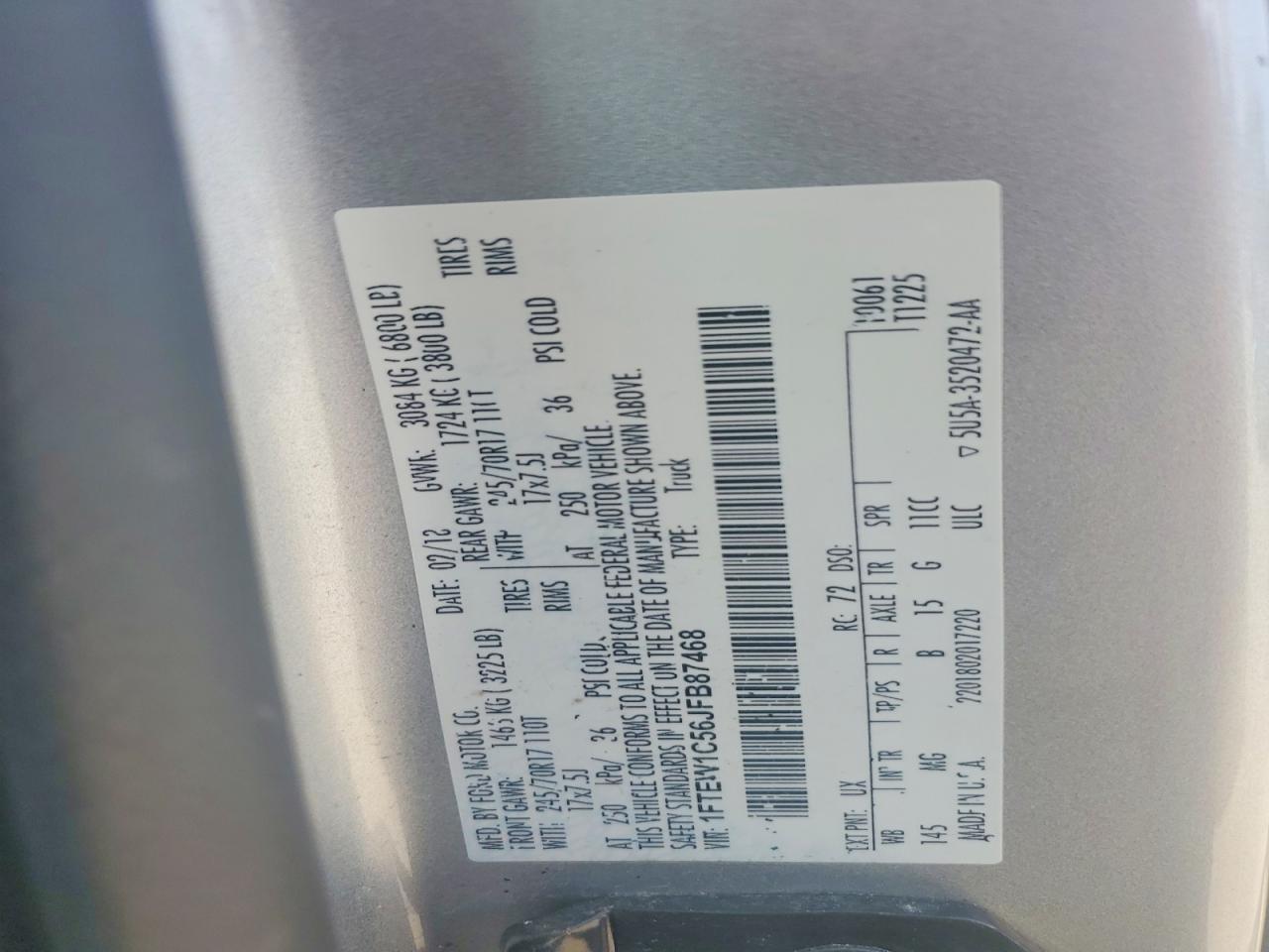 2018 FORD F150 SUPERCREW photo 23