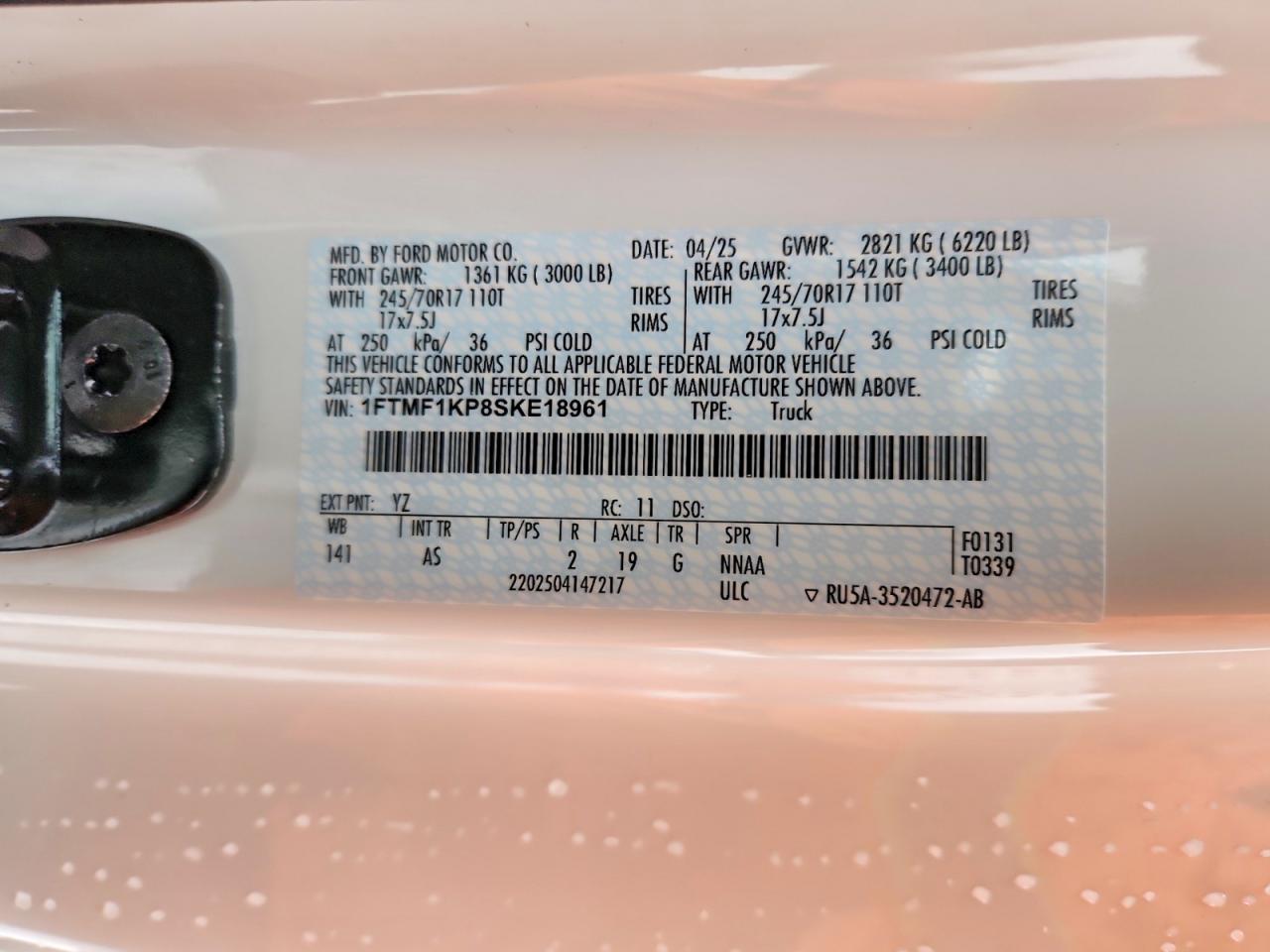 2025 FORD F150 XL photo 25