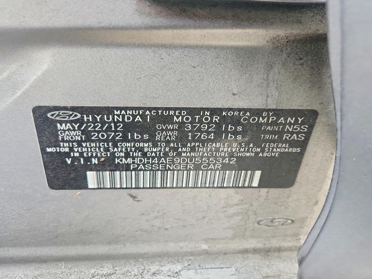 2013 HYUNDAI ELANTRA GLS photo 37