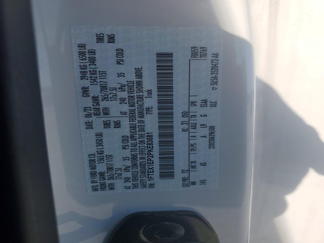 2023 FORD F150 SUPER CAB photo 34