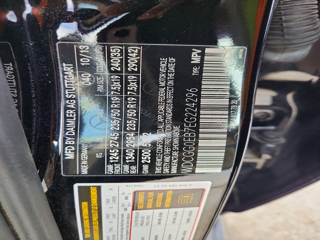 2014 MERCEDES-BENZ GLK 250 BLUETEC photo 25