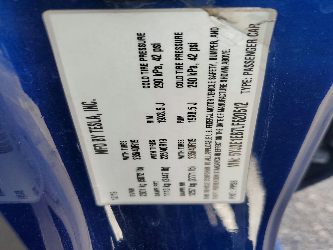 2020 TESLA MODEL 3 photo 25