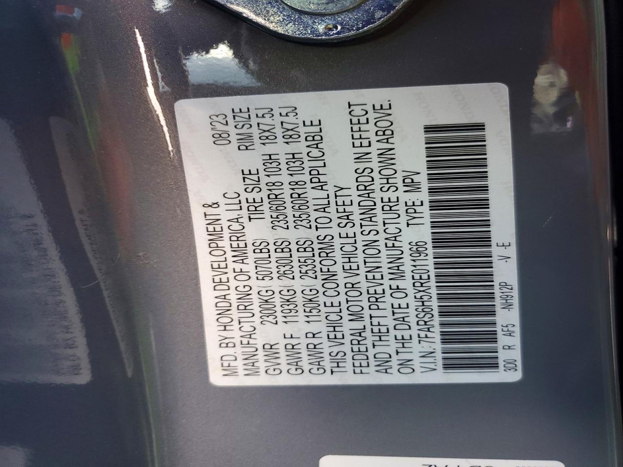2024 HONDA CR-V SPORT photo 14
