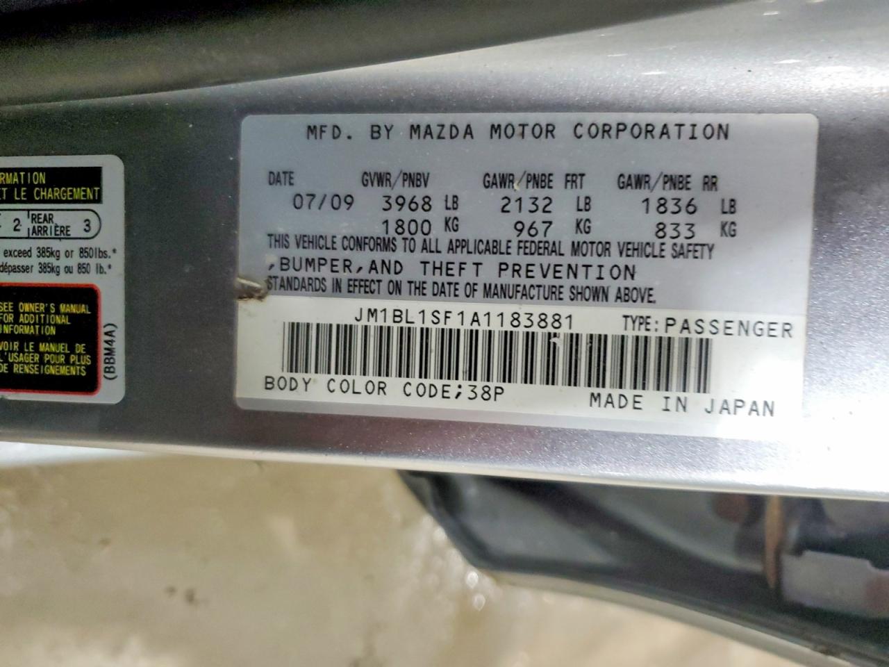 2010 MAZDA 3 I photo 12