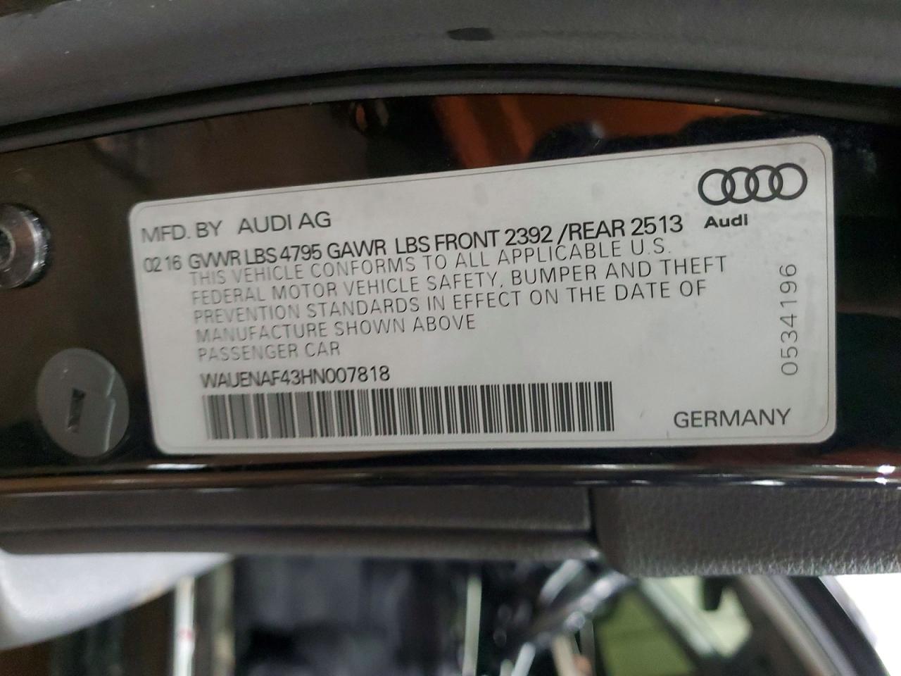 2017 AUDI A4 PREMIUM PLUS photo 23