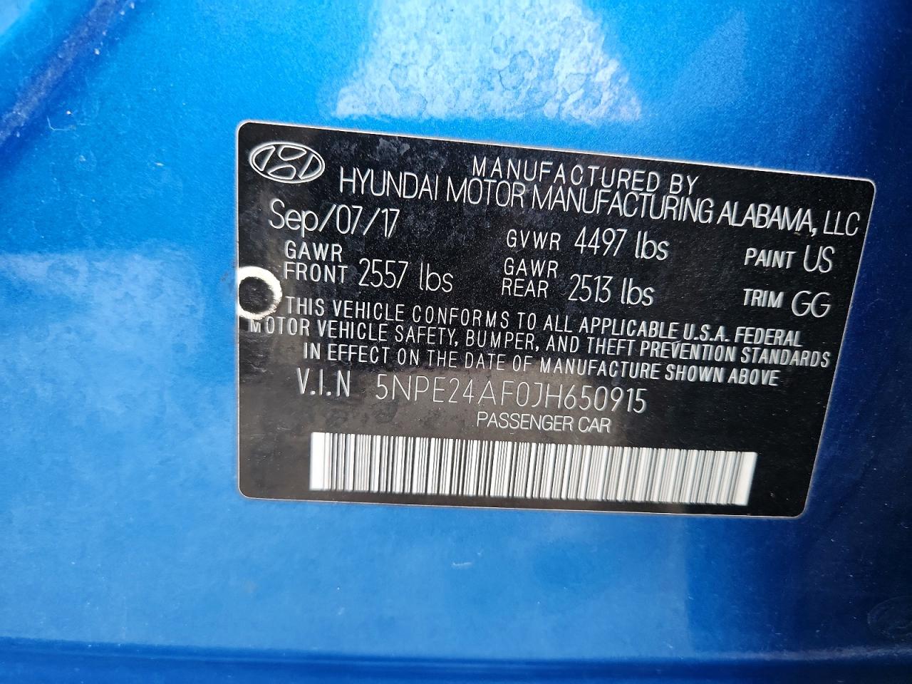 2018 HYUNDAI SONATA SE photo 12