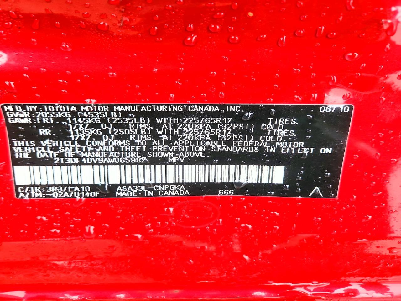 2010 TOYOTA RAV4 LIMITED photo 40