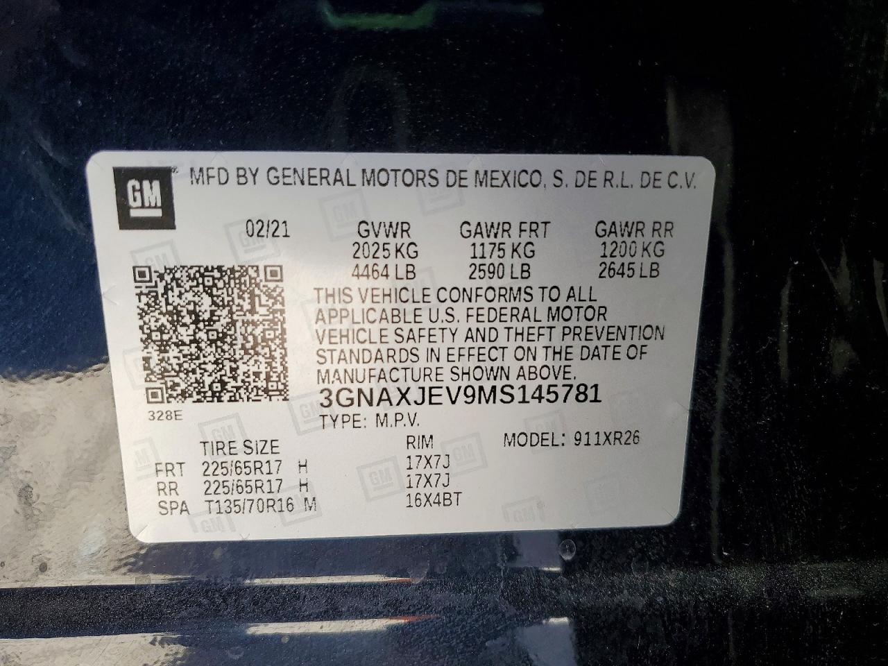 2021 CHEVROLET EQUINOX LT photo 25