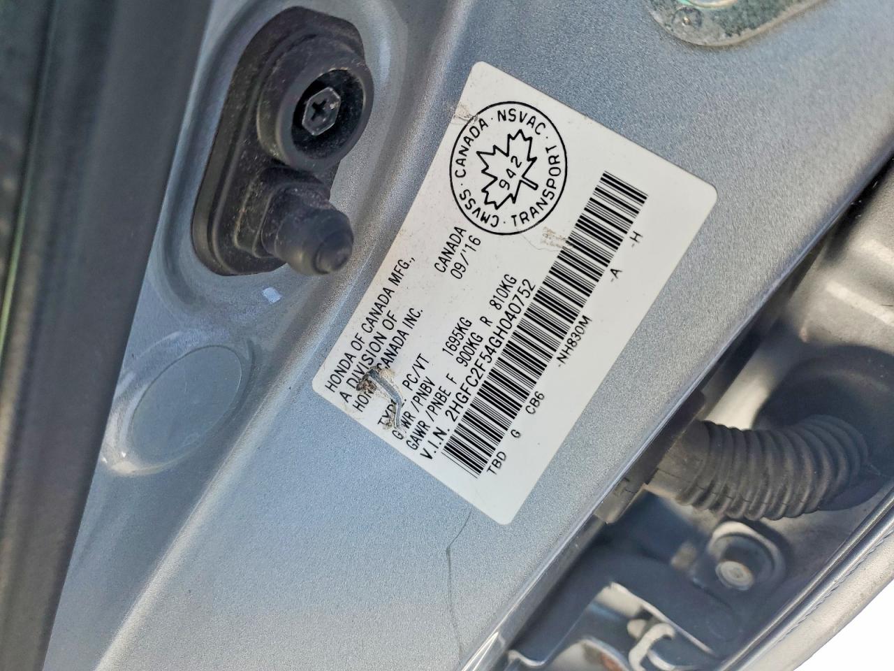 2016 HONDA CIVIC LX photo 13