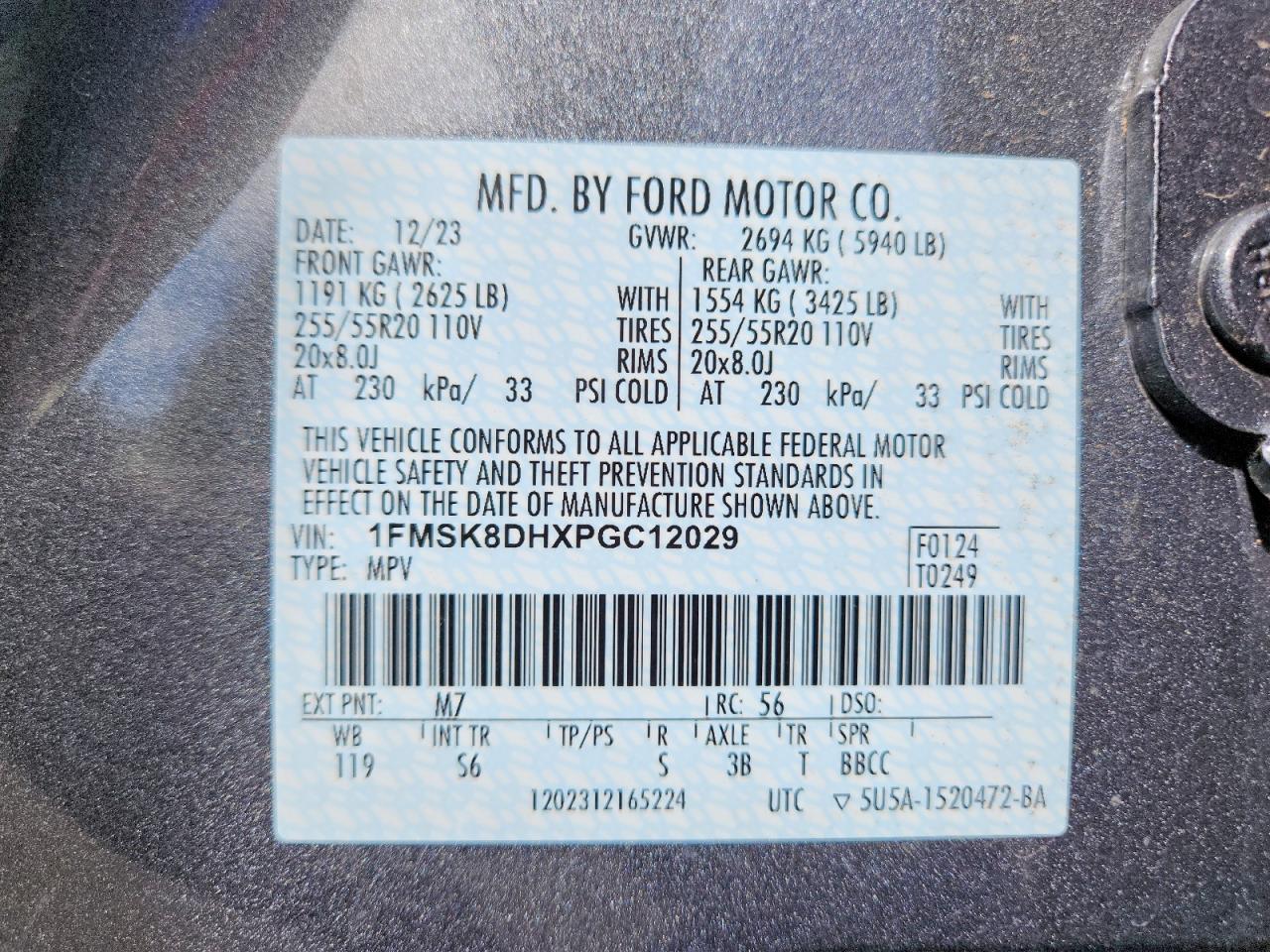2023 FORD EXPLORER XLT photo 14