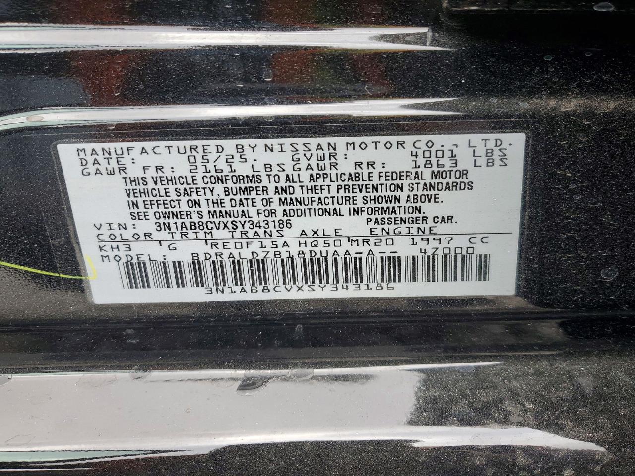2025 NISSAN SENTRA SV photo 12