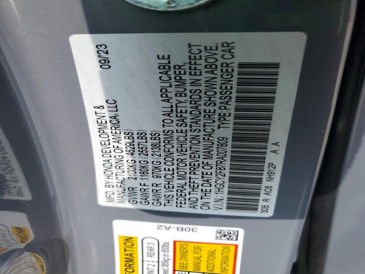 2024 HONDA ACCORD TOURING HYBRID photo 25