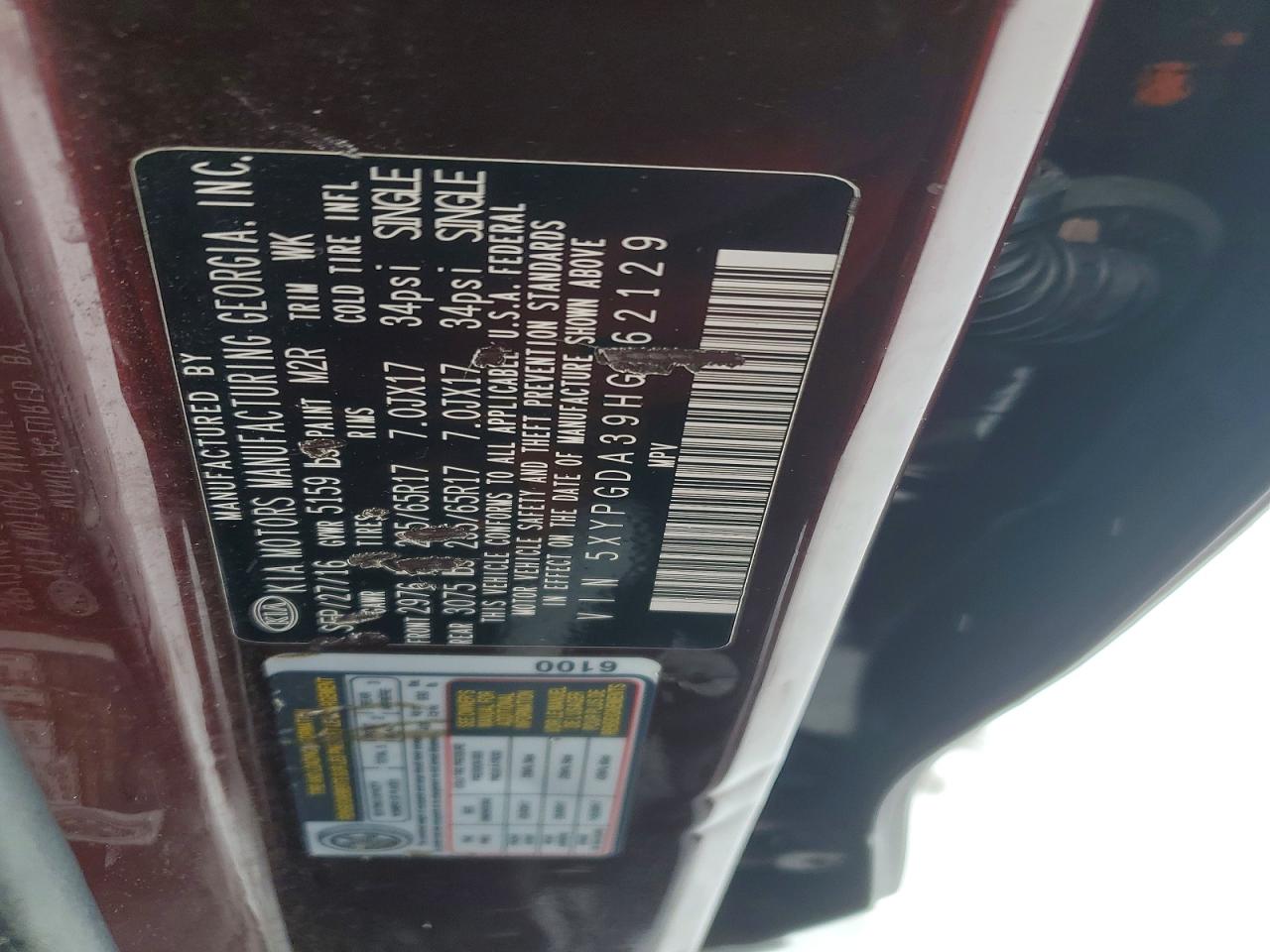 2017 KIA SORENTO LX photo 25