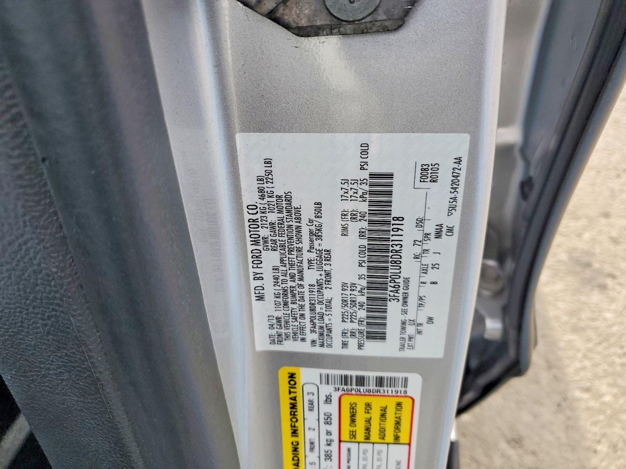 2013 FORD FUSION SE HYBRID photo 12