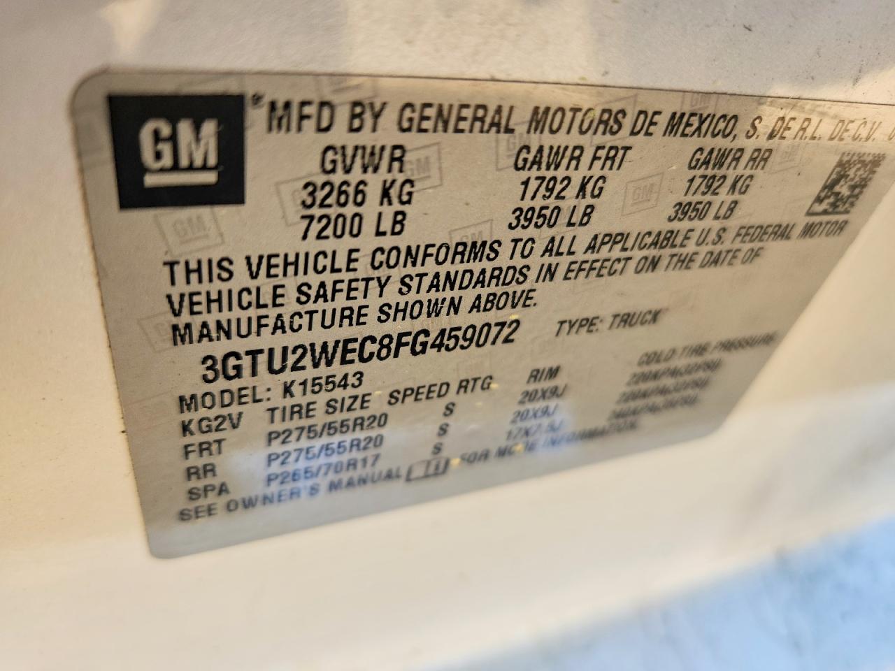 2015 GMC SIERRA K1500 DENALI photo 12