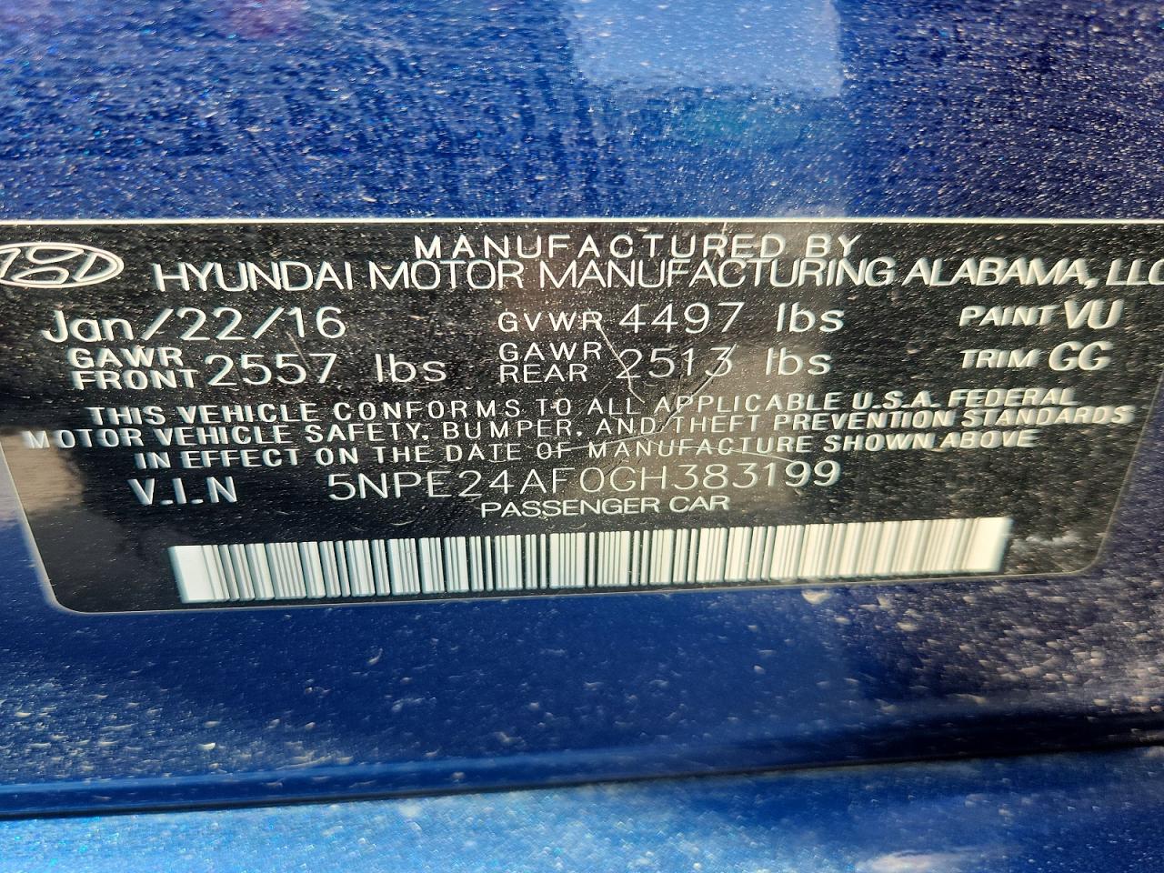 2016 HYUNDAI SONATA SE photo 23