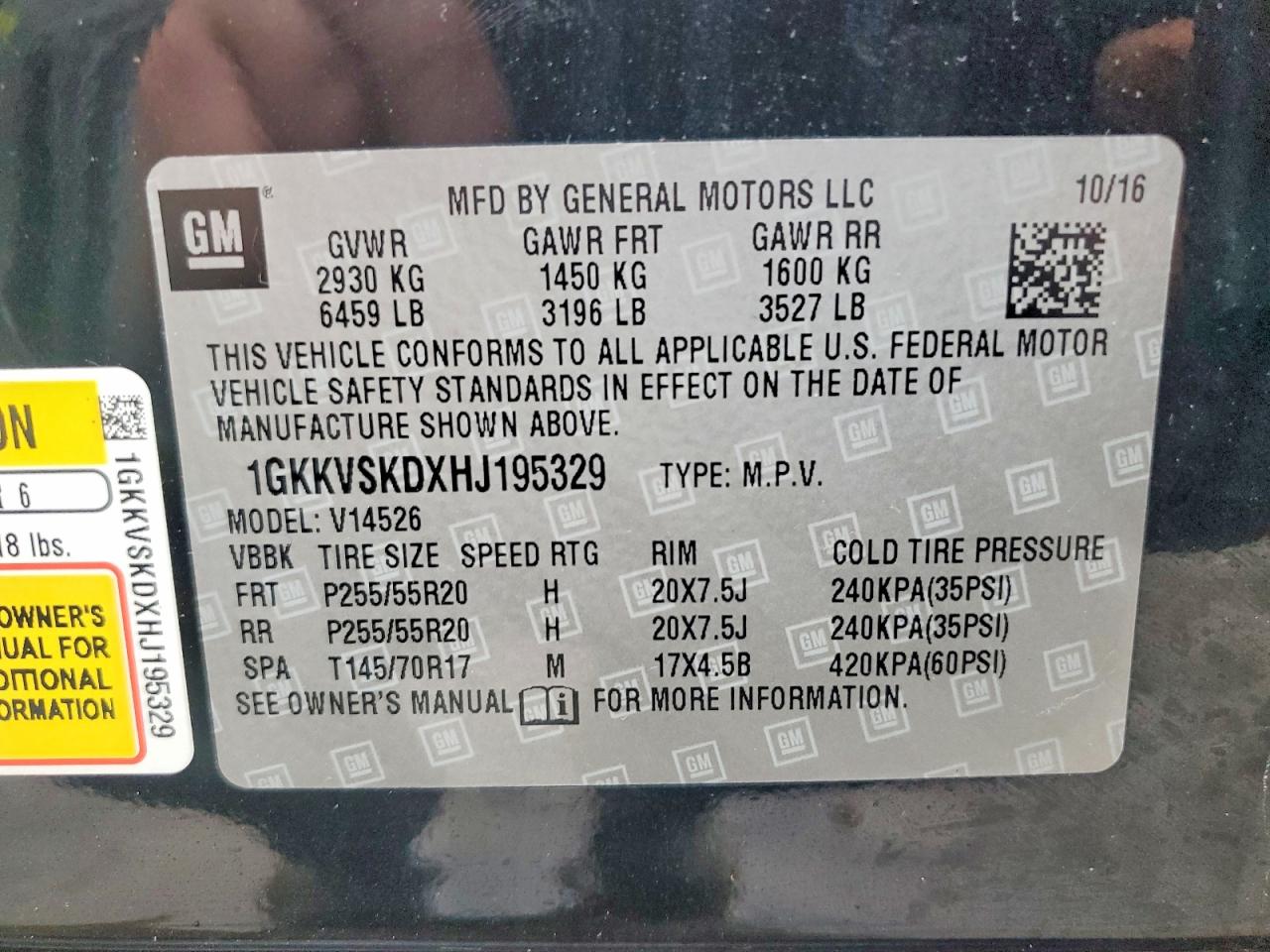 2017 GMC ACADIA LIMITED SLT-2 photo 13