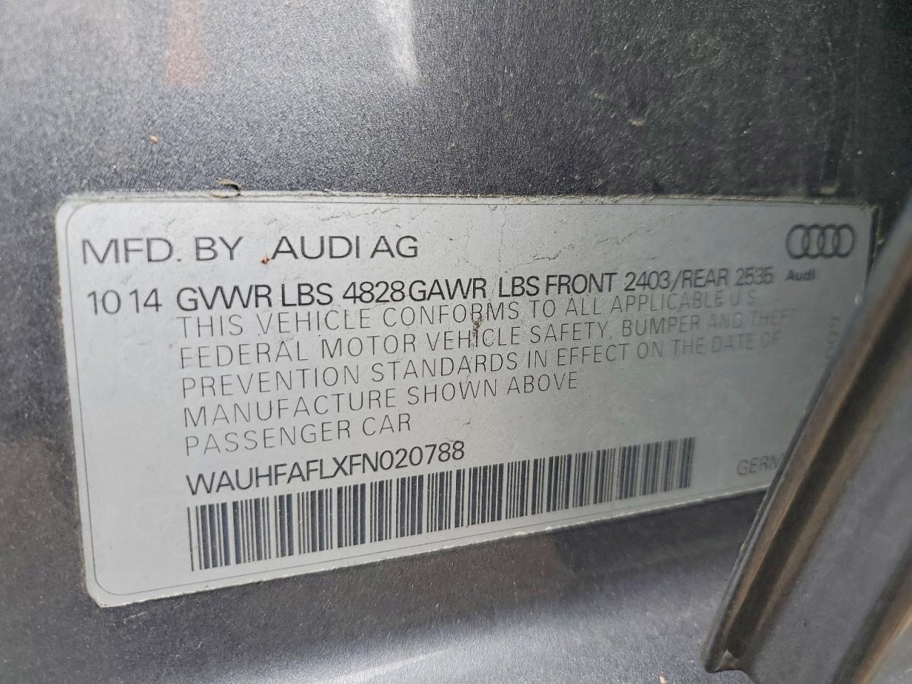 2015 AUDI A4 PREMIUM PLUS photo 12