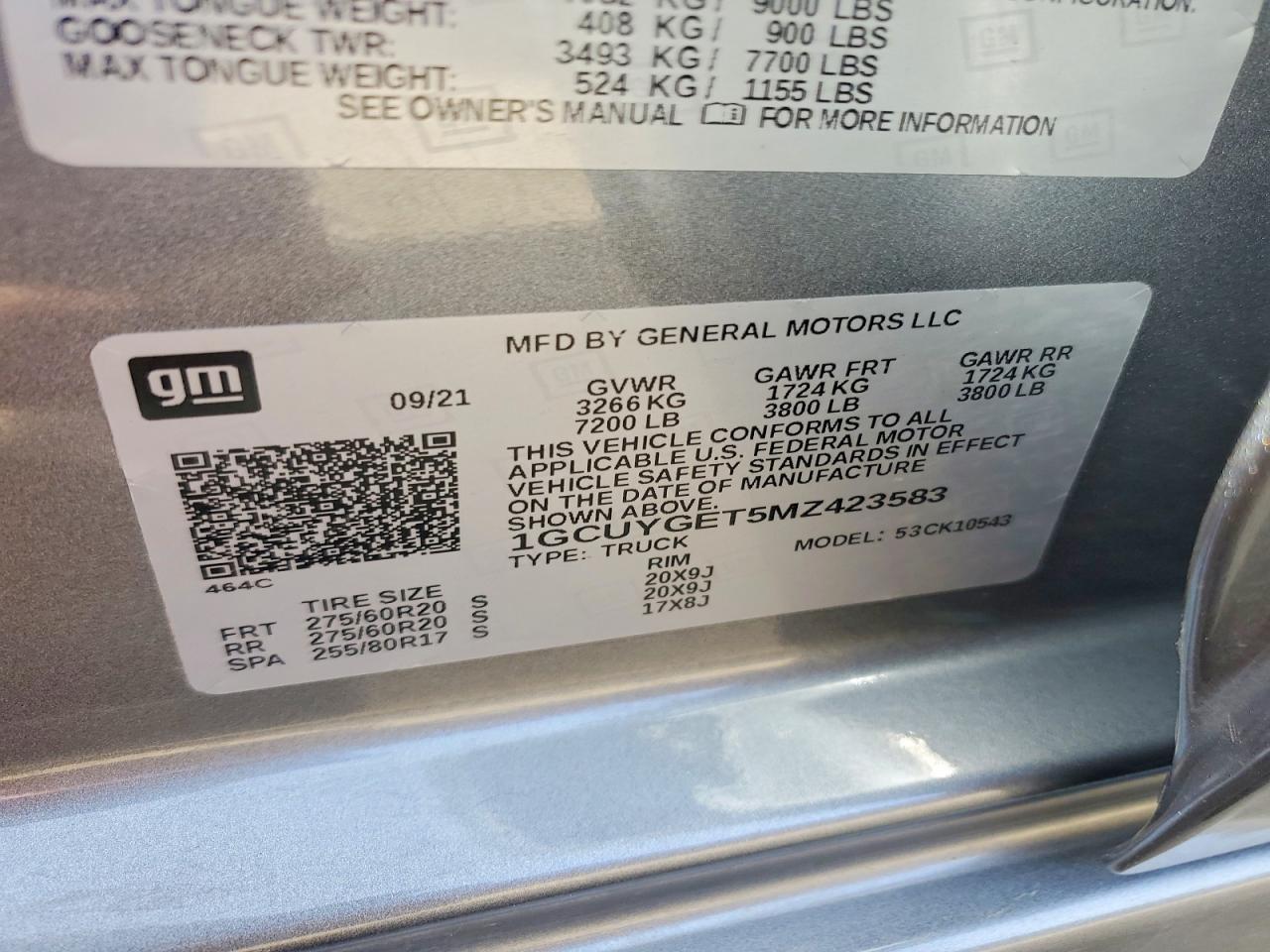 2021 CHEVROLET SILVERADO K1500 LTZ photo 34
