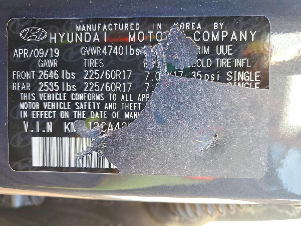 2019 HYUNDAI TUCSON SE photo 13