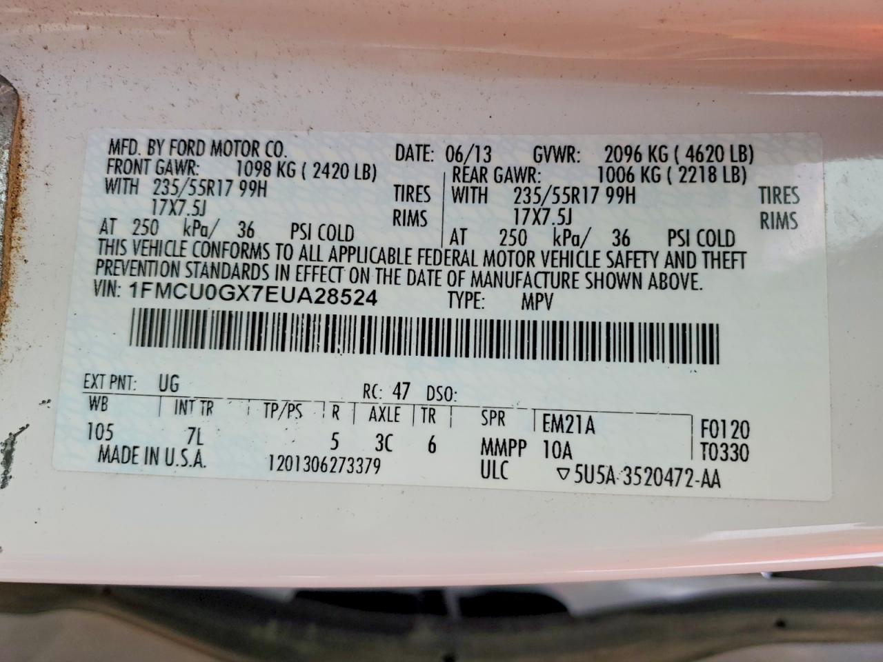 2014 FORD ESCAPE SE photo 40