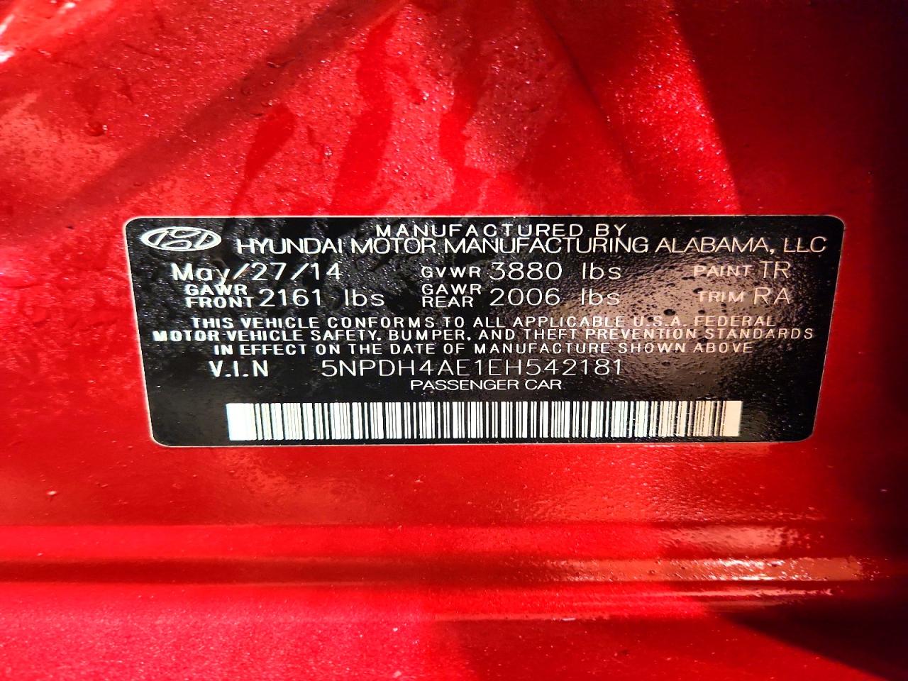 2014 HYUNDAI ELANTRA SE photo 23