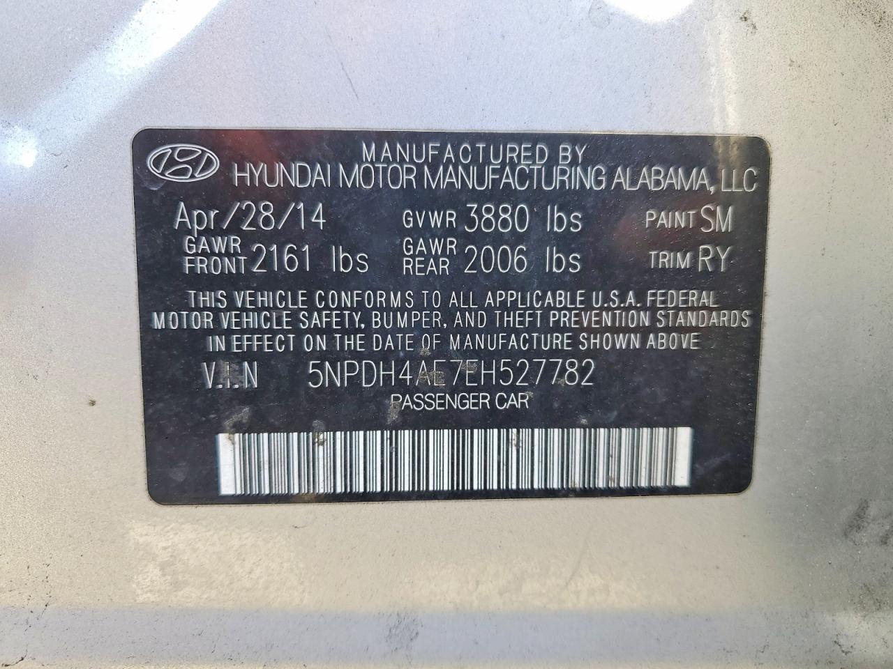 2014 HYUNDAI ELANTRA LIMITED photo 12