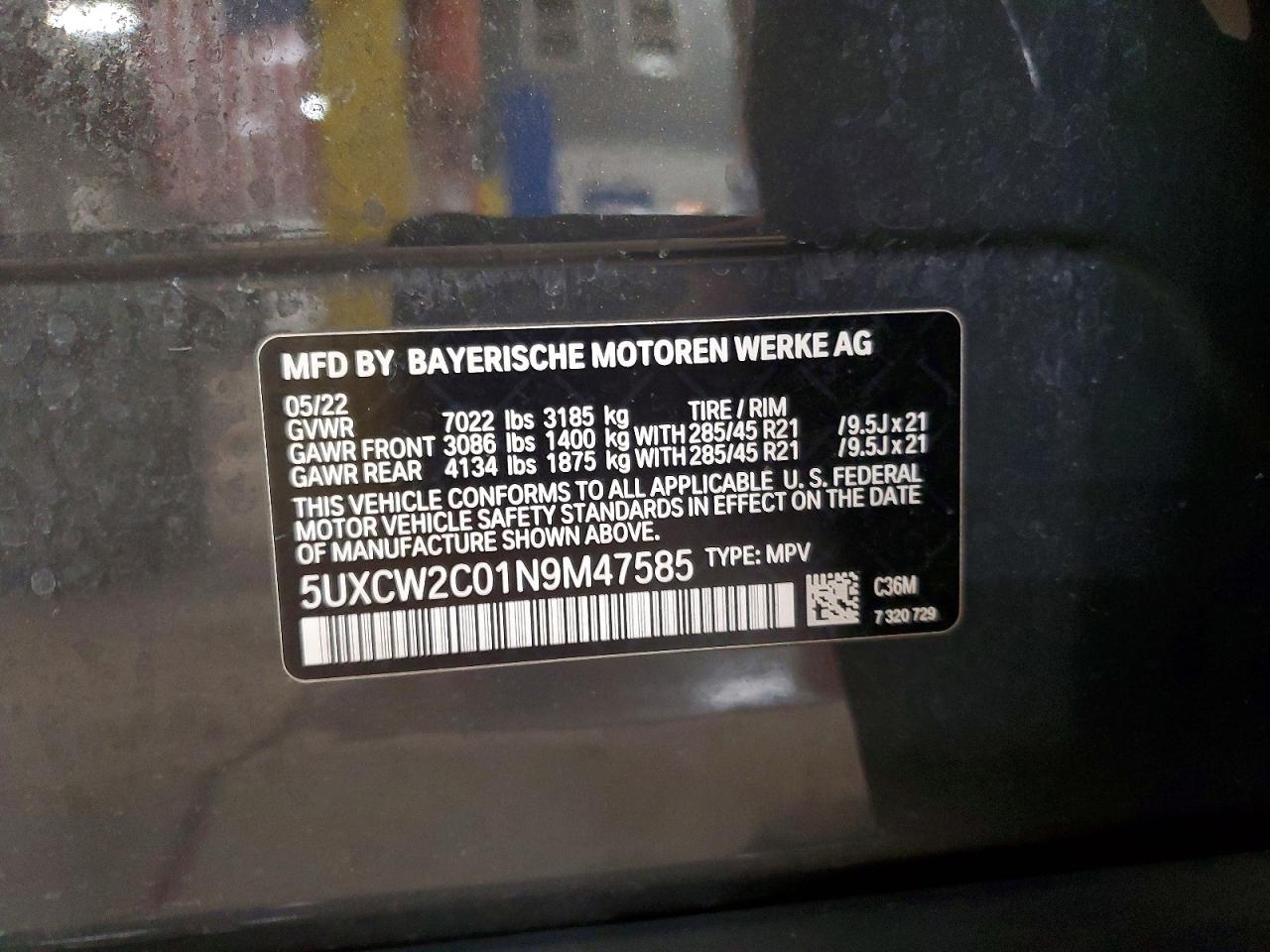 2022 BMW X7 XDRIVE40I photo 13