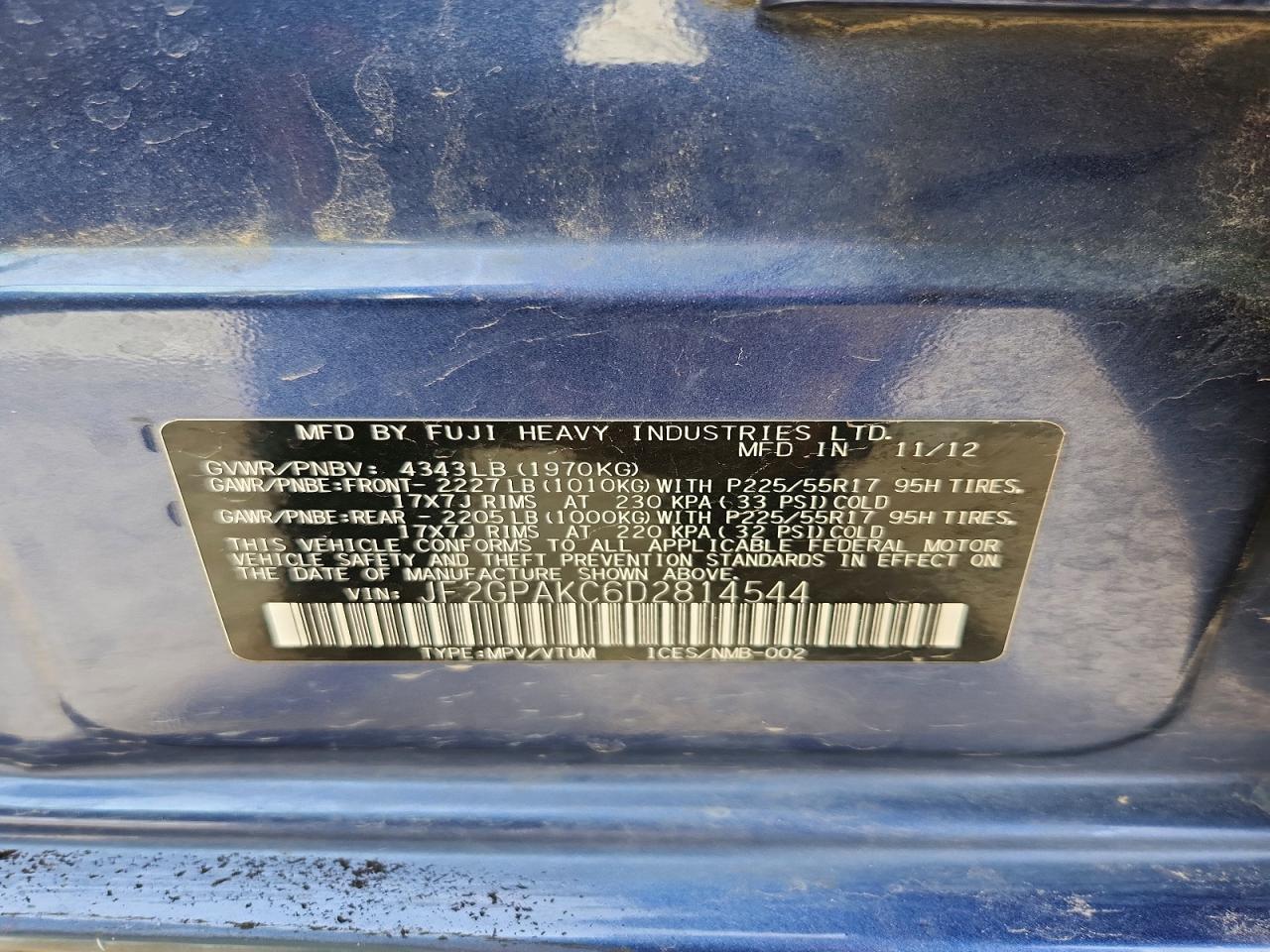 2013 SUBARU XV CROSSTREK 2.0 LIMITED photo 40
