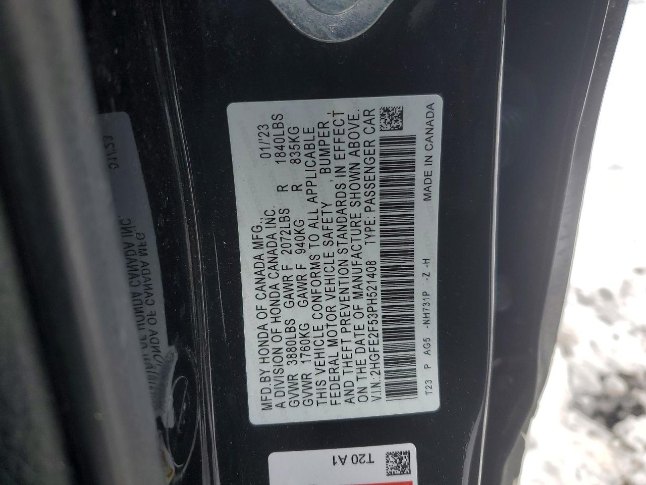 2023 HONDA CIVIC SPORT photo 13