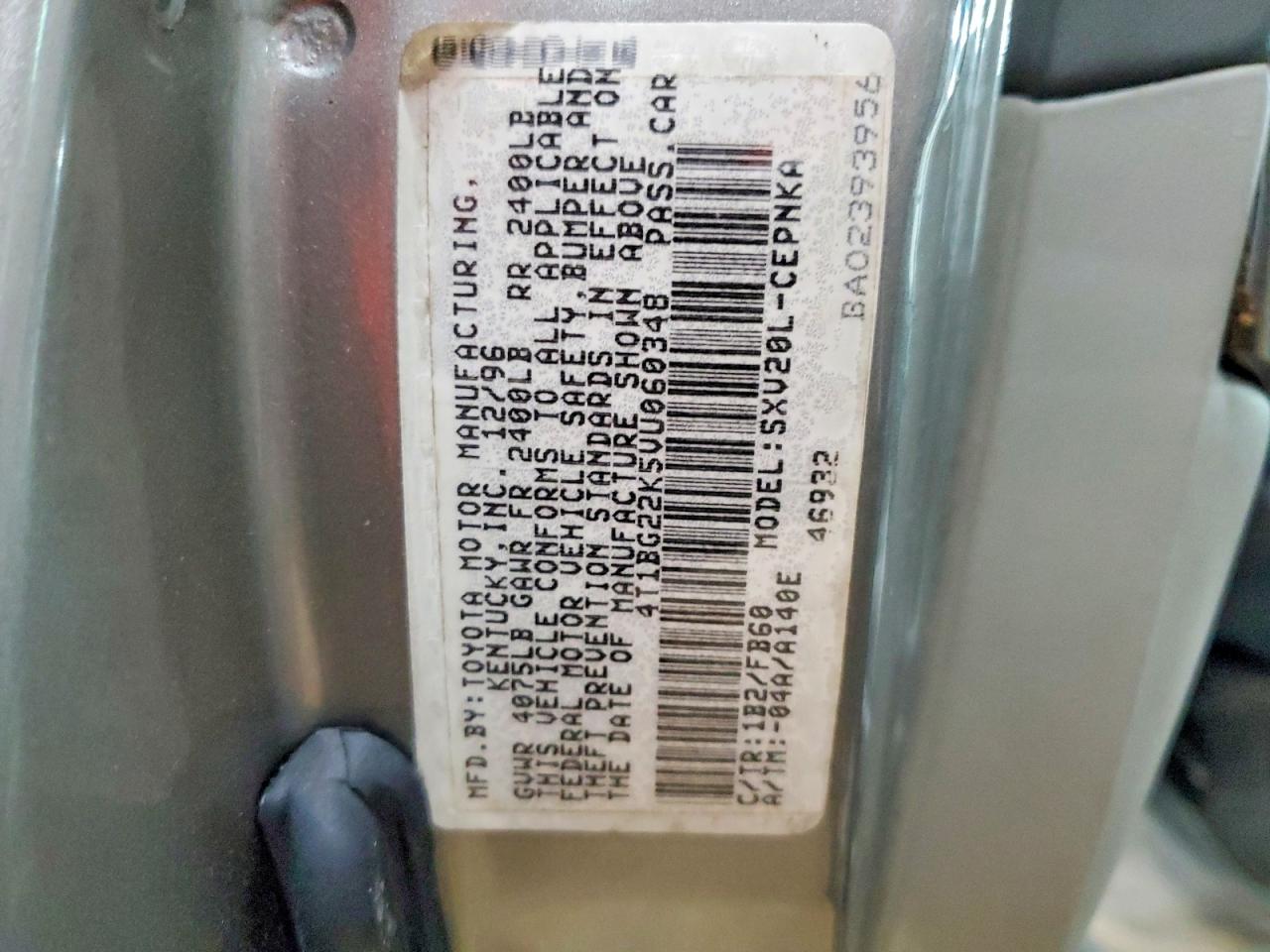 1997 TOYOTA CAMRY LE photo 23