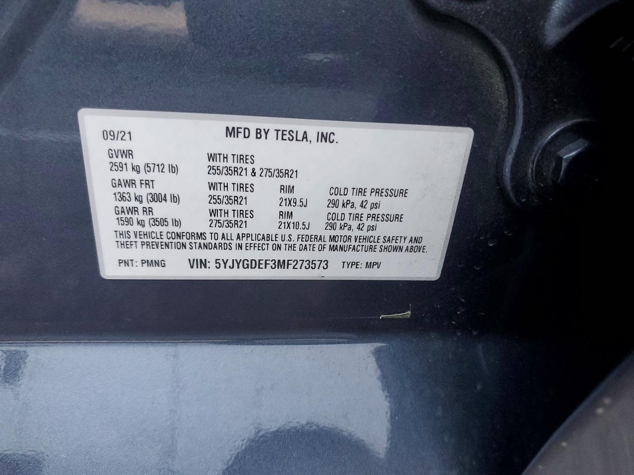 2021 TESLA MODEL Y photo 23