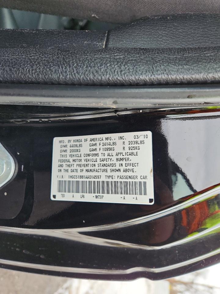 2010 HONDA ACCORD EXL photo 23