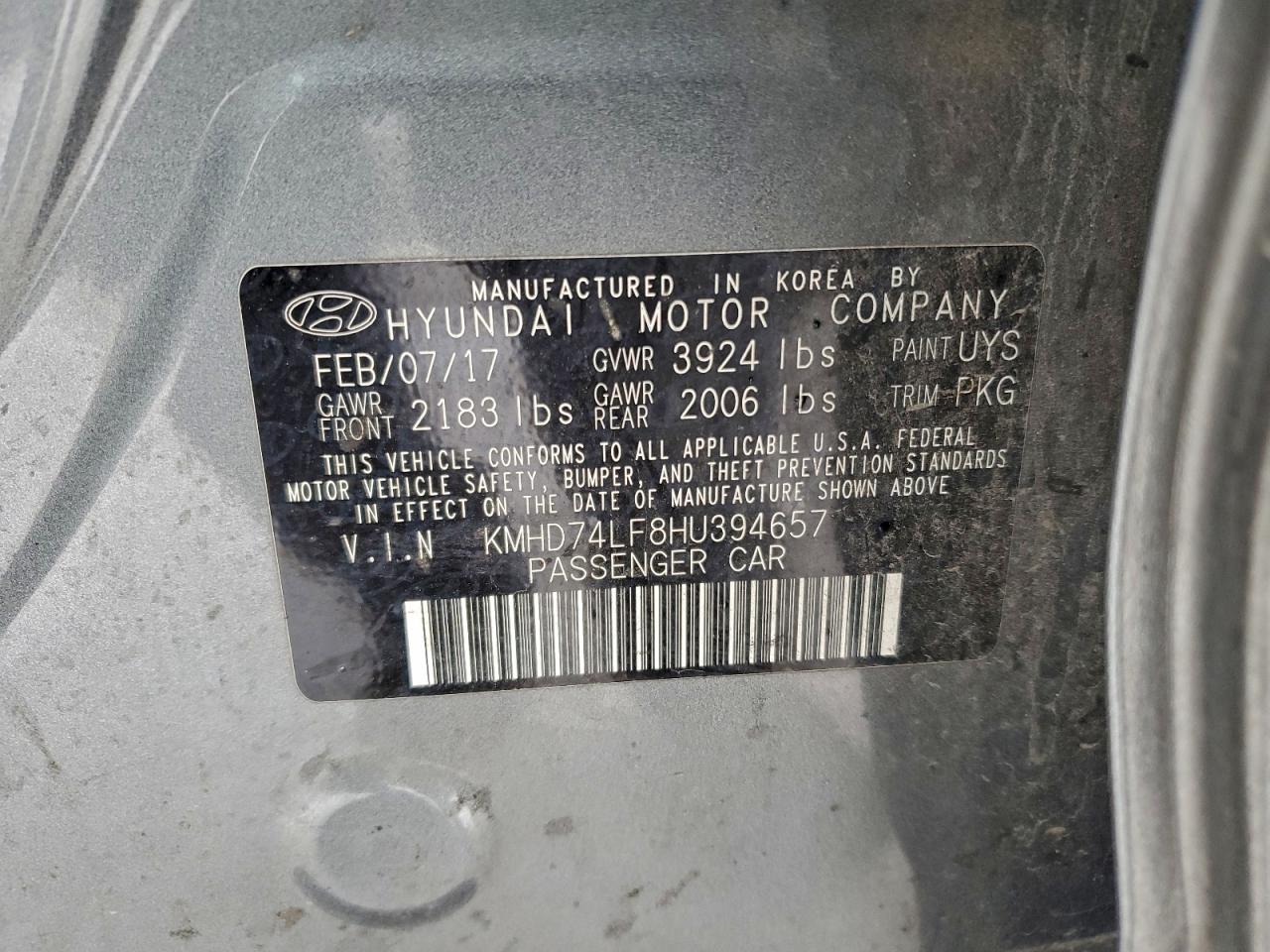 2017 HYUNDAI ELANTRA SE photo 34