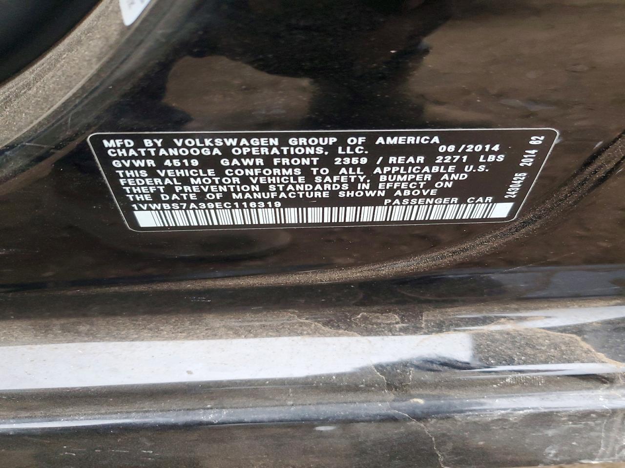 2014 VOLKSWAGEN PASSAT SE photo 23