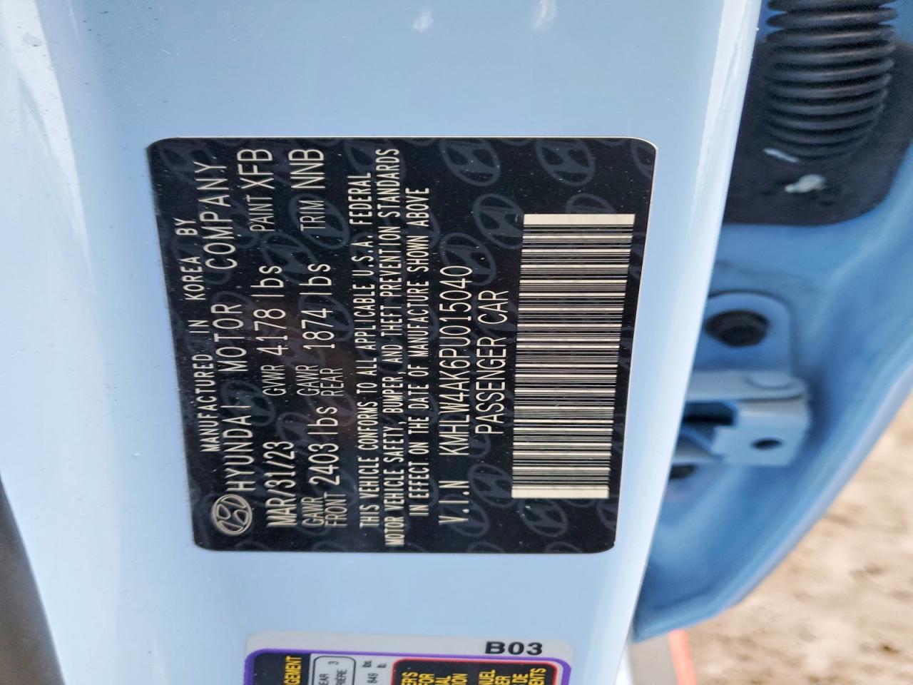2023 HYUNDAI ELANTRA N BASE photo 12