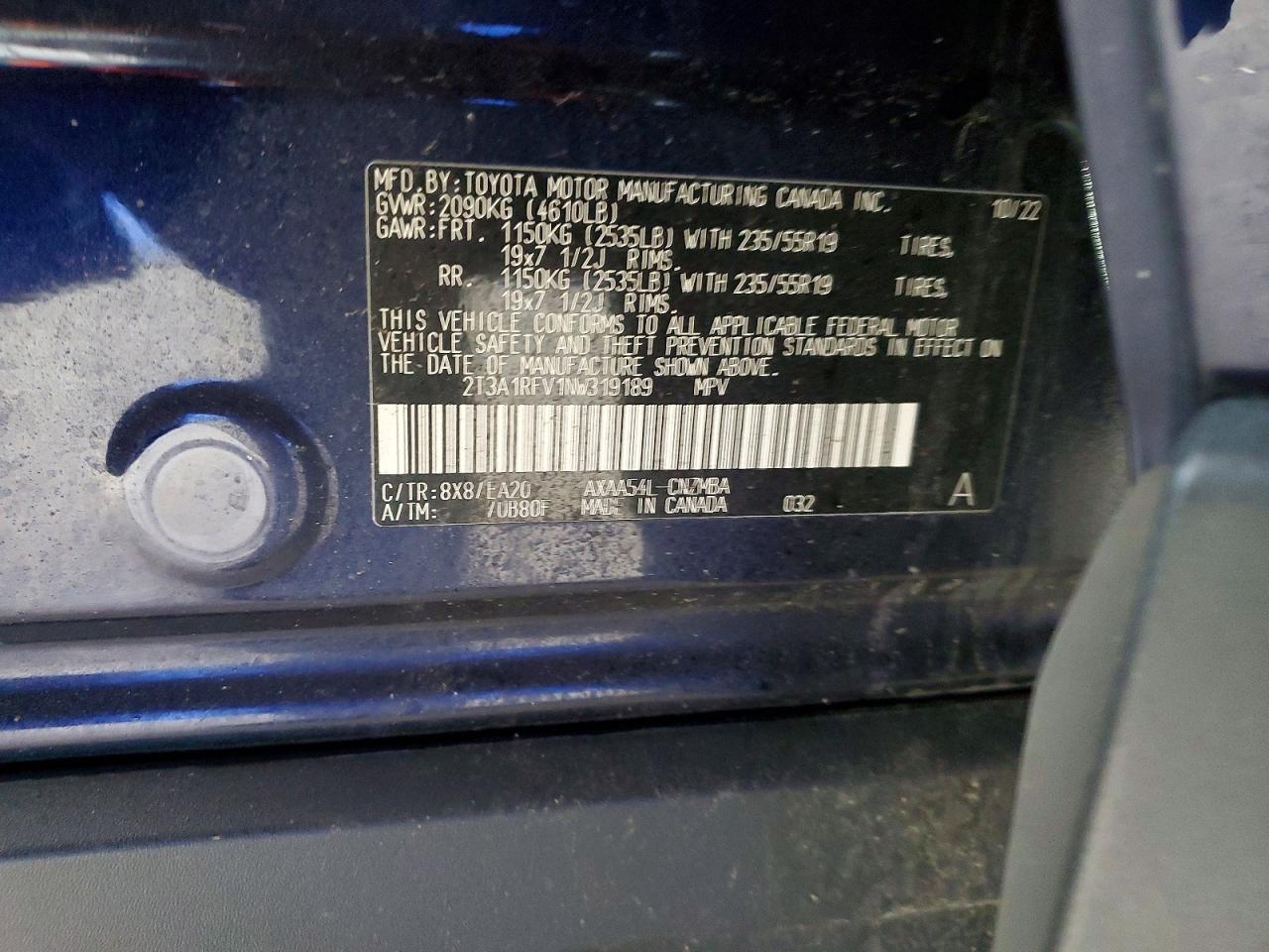 2022 TOYOTA RAV4 XLE PREMIUM photo 25