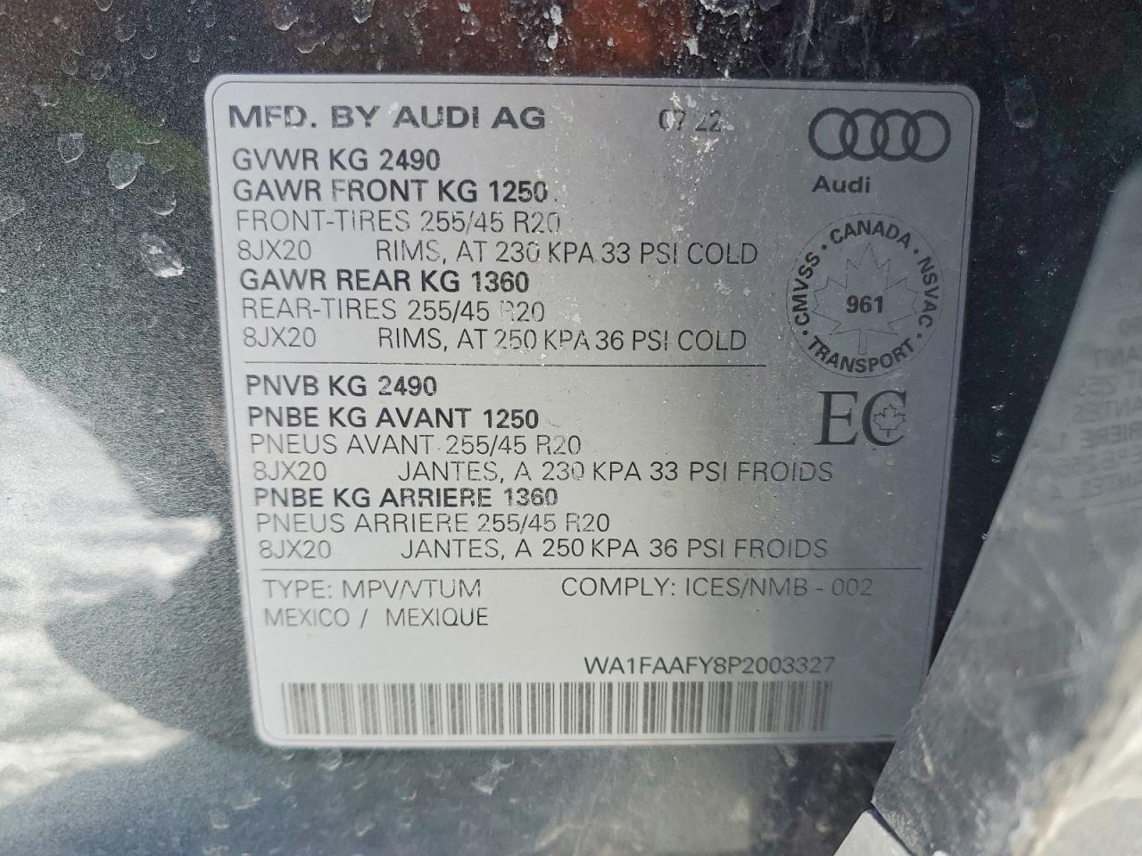2023 AUDI Q5 PRESTIGE 45 photo 37