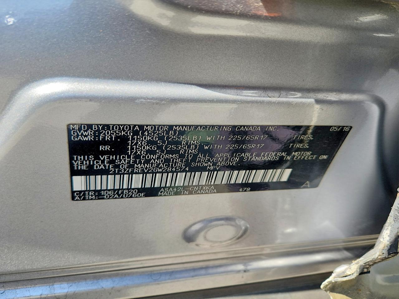 2016 TOYOTA RAV4 LE photo 23