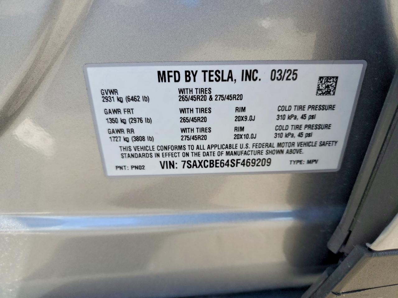 2025 TESLA MODEL X photo 25