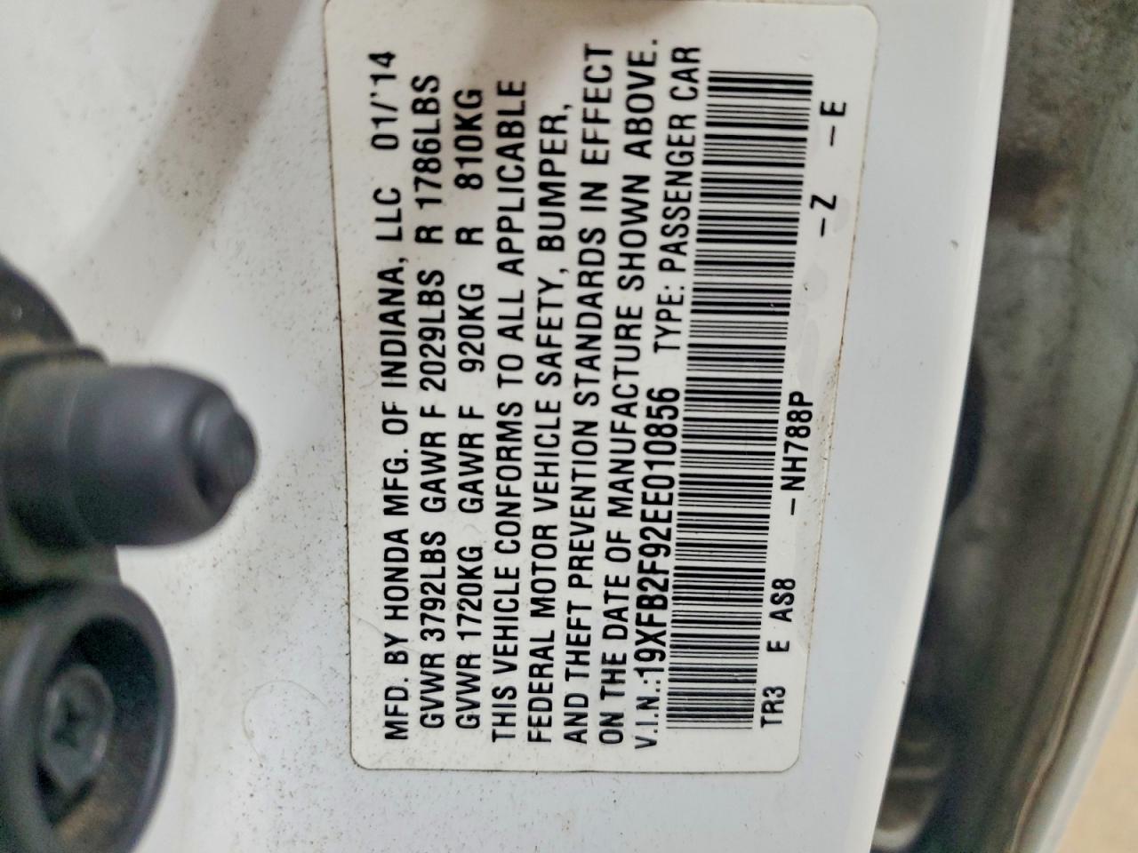 2014 HONDA CIVIC EXL photo 34