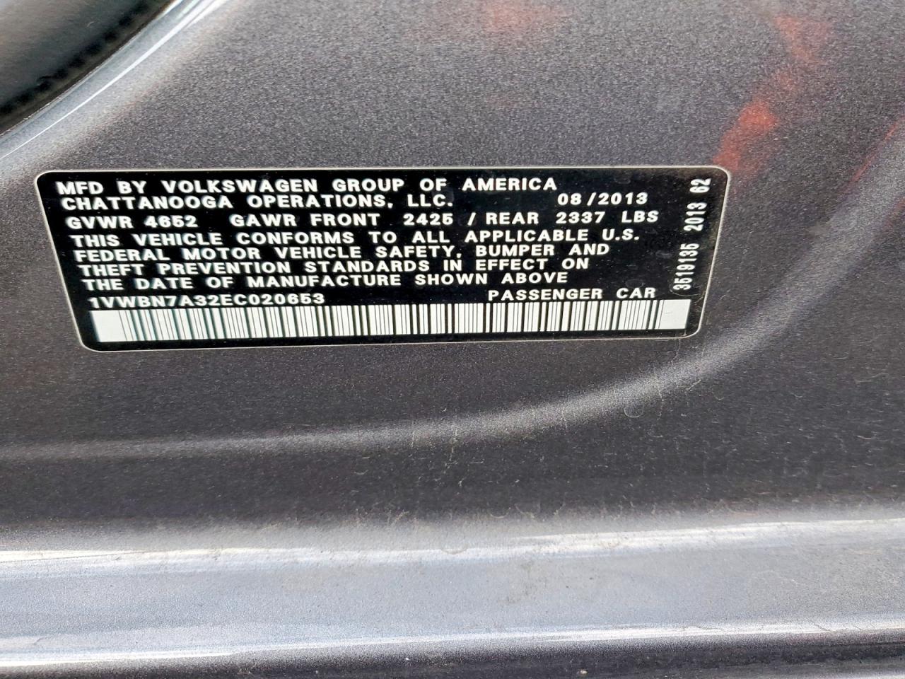2014 VOLKSWAGEN PASSAT SE photo 23