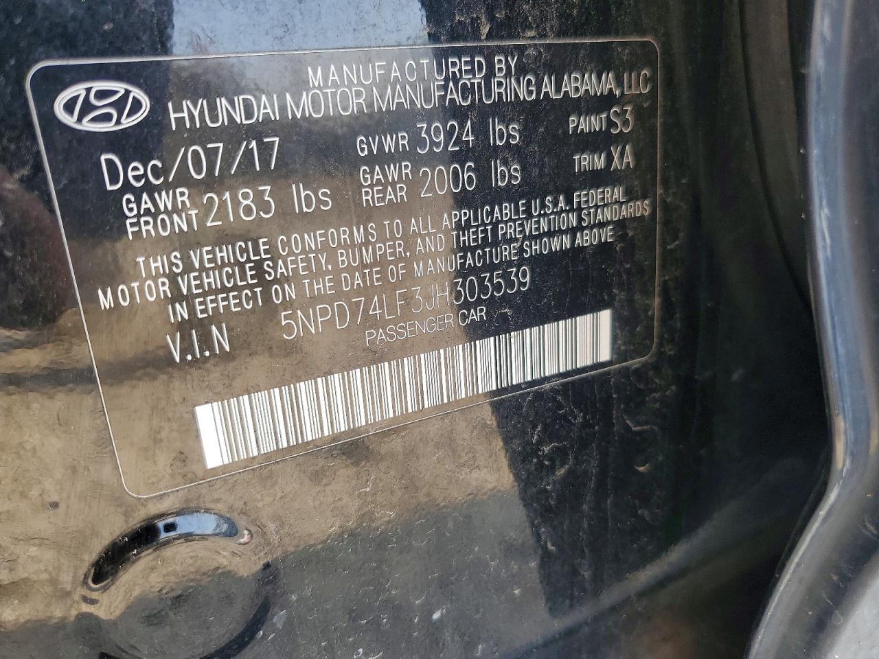 2018 HYUNDAI ELANTRA SE photo 12